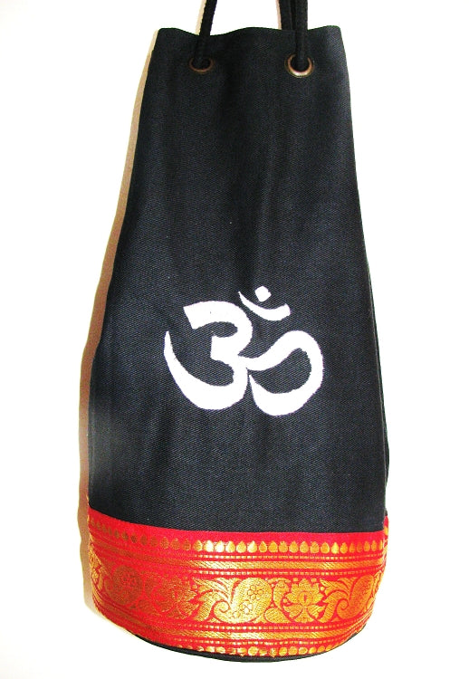 Kids Yoga Mat Bag with Saree Lace