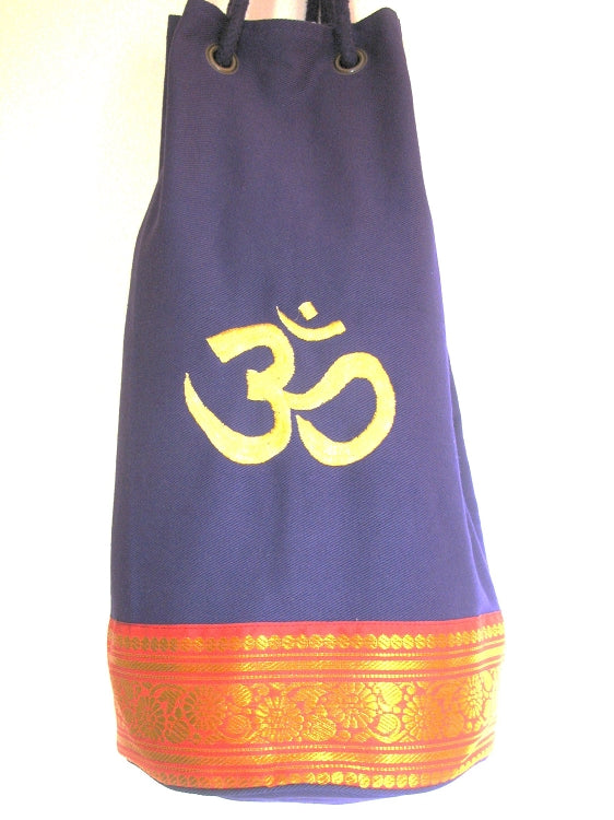 Kids Yoga Mat Bag with Saree Lace
