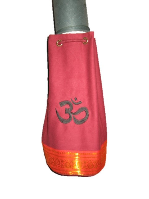 Kids Yoga Mat Bag with Saree Lace
